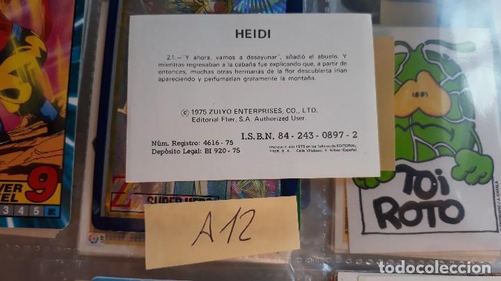 Coleccionismo cromos antiguos: HEIDI FHER N 21 NUEVO - Foto 2