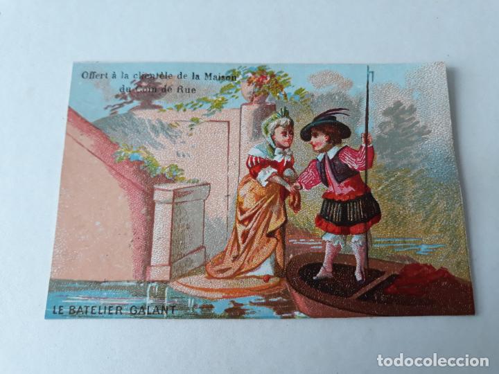 Sammeln alte Sammelbilder: Cromo siglo XIX galante