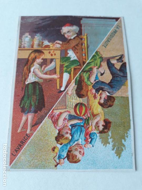 Sammeln alte Sammelbilder: Cromo siglo XIX virtudes y defectos