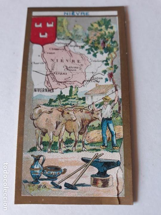 Collezionismo Figurine antiche: Francia tipo y mapa cromo siglo XIX