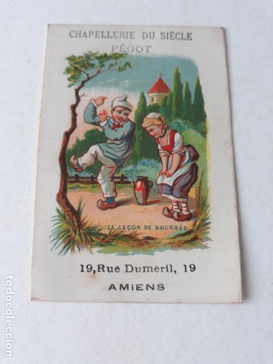 Colecionismo Cromos antigos: Leccion de danza popular cromo siglo XIX
