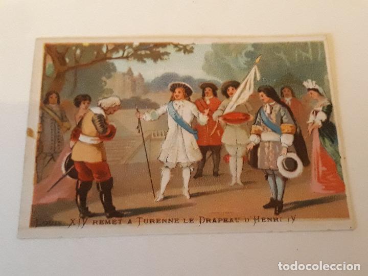 Coleccionismo cromos antiguos: Escena cortesana cromo siglo XIX