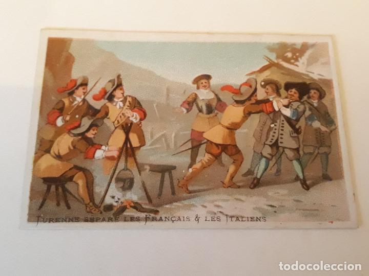 Colecionismo Cromos antigos: Escena cortesana cromo siglo XIX