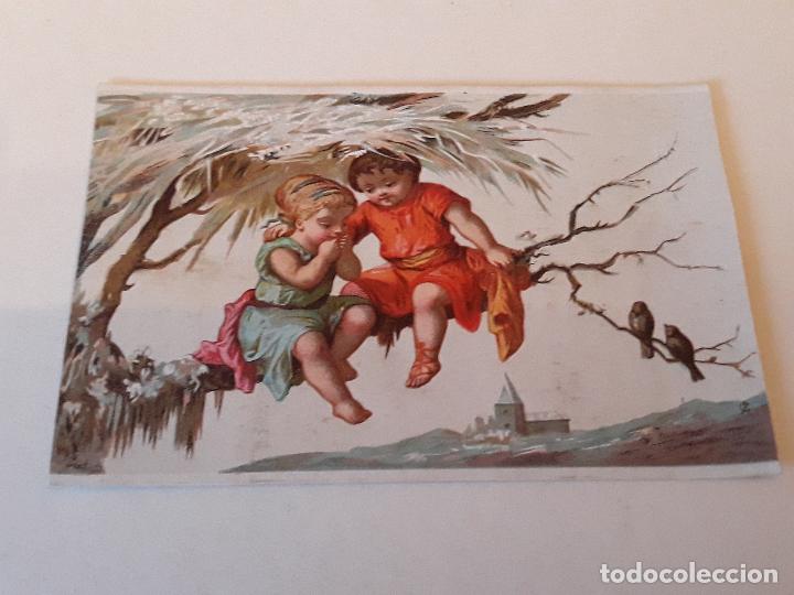 Coleccionismo cromos antiguos: Ni&ntilde;os e insectos cromo siglo XIX - Foto 1