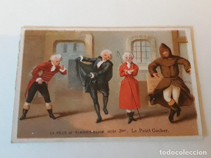 Collectable Antique Stickers: Obra de teatro cromo siglo XIX