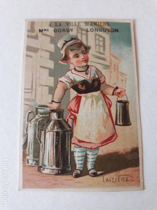 Coleccionismo cromos antiguos: LECHERA CROMO SIGLO XIX