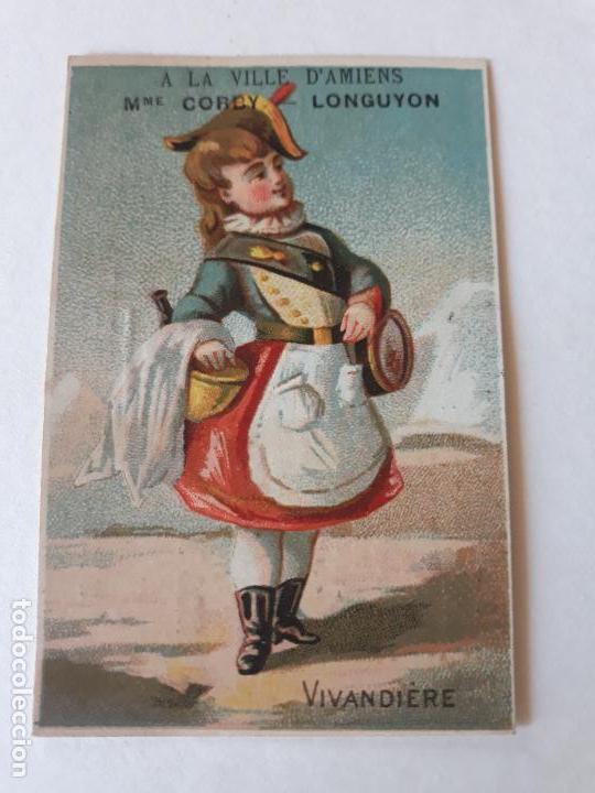 Colecionismo Cromos antigos: CANTINERA CROMO SIGLO XIX