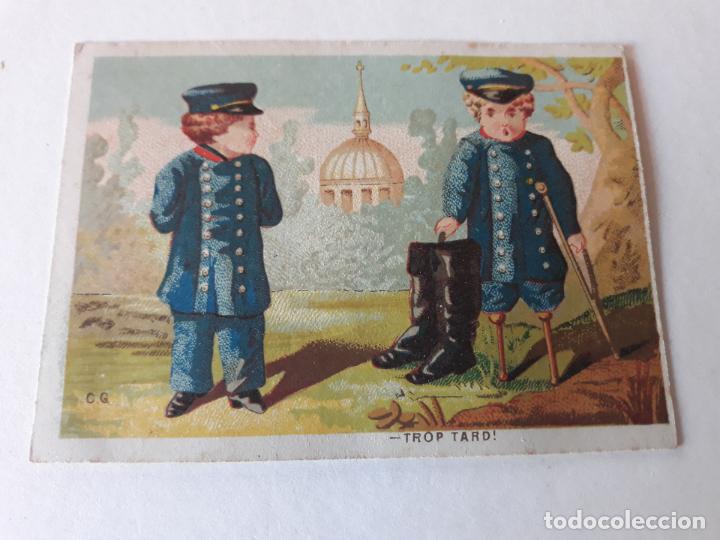 Collectable Antique Stickers: VIGILANTES CROMO SIGLO XIX