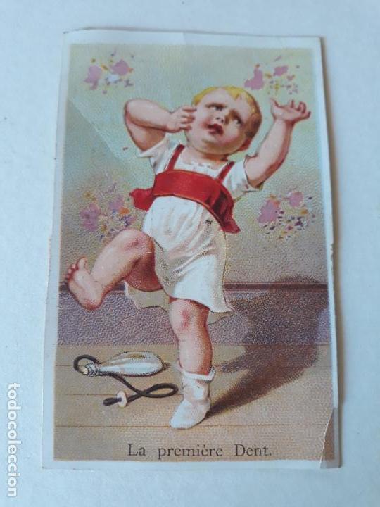Coleccionismo cromos antiguos: EL PRIMER DIENTE CROMO SIGLO XIX - Foto 1