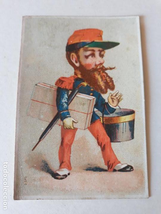 Coleccionismo cromos antiguos: MILITAR CROMO SIGLO XIX - Foto 1