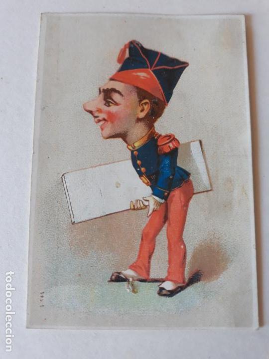 Coleccionismo cromos antiguos: SOLDADO CROMO SIGLO XIX - Foto 1
