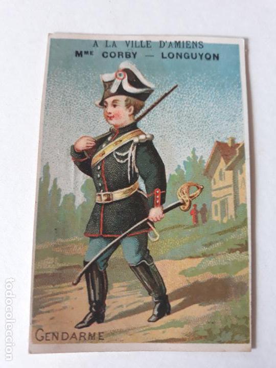 Coleccionismo cromos antiguos: GENDARME CROMO SIGLO XIX