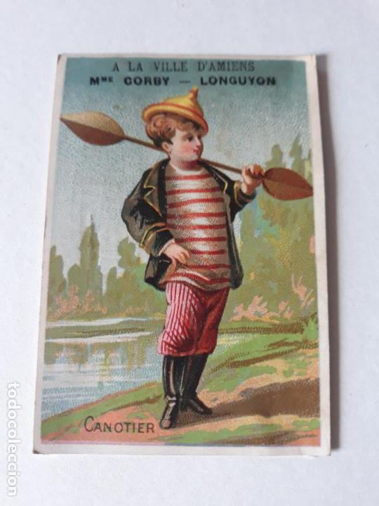 Coleccionismo cromos antiguos: BARQUERO CROMO SIGLO XIX - Foto 1