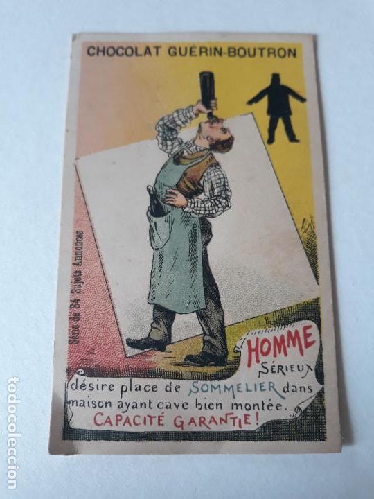Coleccionismo cromos antiguos: BEBEDOR HUMOR CROMO SIGLO XIX