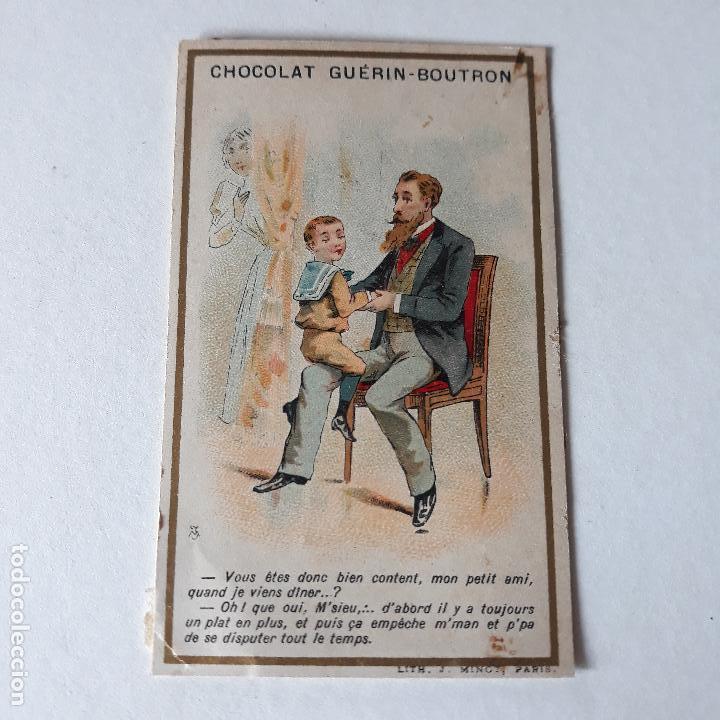 Coleccionismo cromos antiguos: PADRE E HIJO CROMO SIGLO XIX - Foto 1