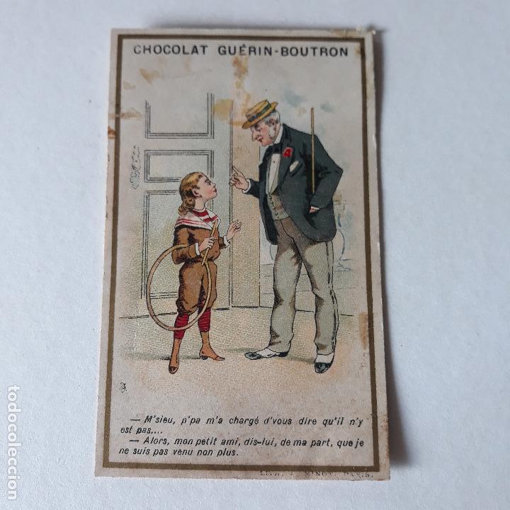 Sammeln alte Sammelbilder: NI&Ntilde;O Y ANCIANO CROMO SIGLO XIX