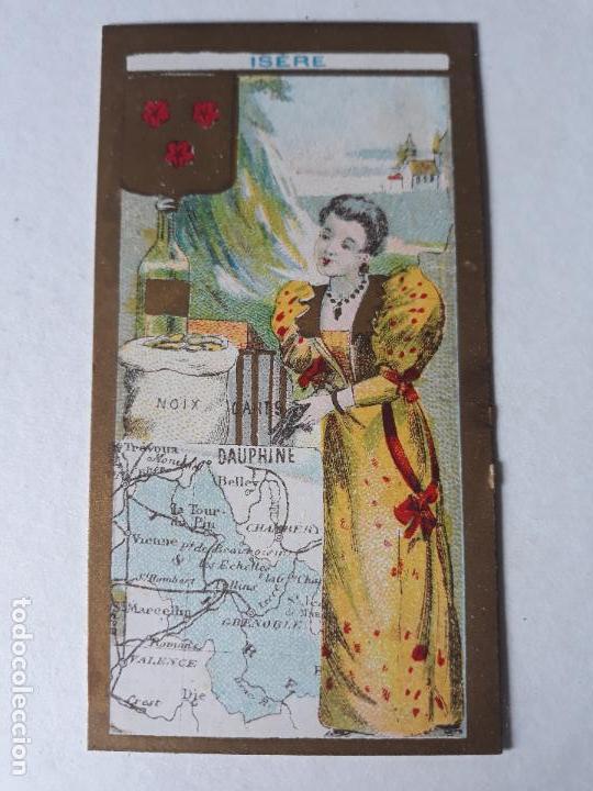 Coleccionismo cromos antiguos: FRANCIA TIPO Y MAPA CROMO SIGLO XIX - Foto 1