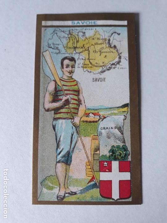 Coleccionismo cromos antiguos: FRANCIA TIPO Y MAPA CROMO SIGLO XIX - Foto 1