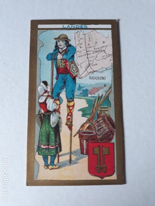 Coleccionismo cromos antiguos: FRANCIA TIPO Y MAPA CROMO SIGLO XIX - Foto 1