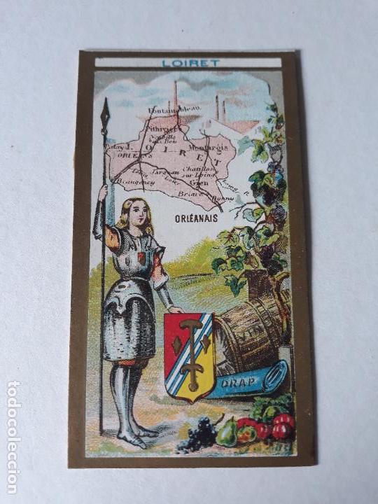 Coleccionismo cromos antiguos: FRANCIA TIPO Y MAPA CROMO SIGLO XIX - Foto 1