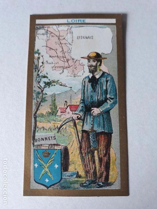 Coleccionismo cromos antiguos: FRANCIA TIPO Y MAPA CROMO SIGLO XIX - Foto 1