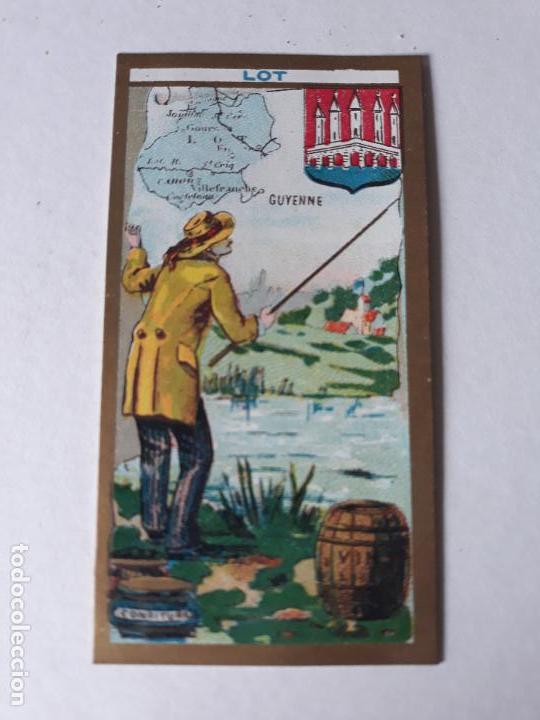 Coleccionismo cromos antiguos: FRANCIA TIPO Y MAPA CROMO SIGLO XIX - Foto 1