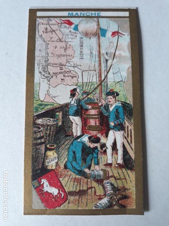 Coleccionismo cromos antiguos: FRANCIA TIPO Y MAPA CROMO SIGLO XIX - Foto 1