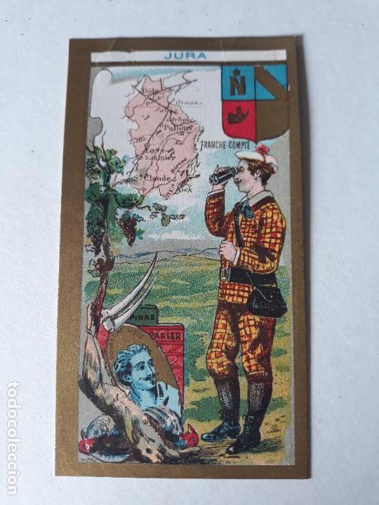 Coleccionismo cromos antiguos: FRANCIA TIPO Y MAPA CROMO SIGLO XIX - Foto 1