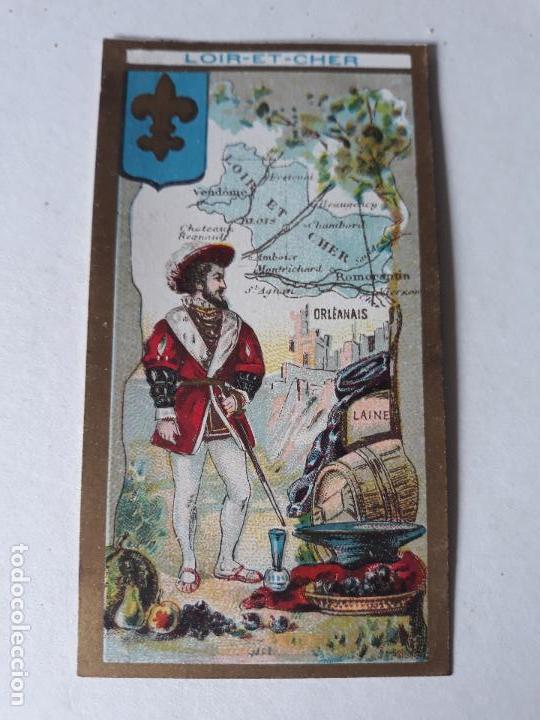 Coleccionismo cromos antiguos: FRANCIA TIPO Y MAPA CROMO SIGLO XIX - Foto 1