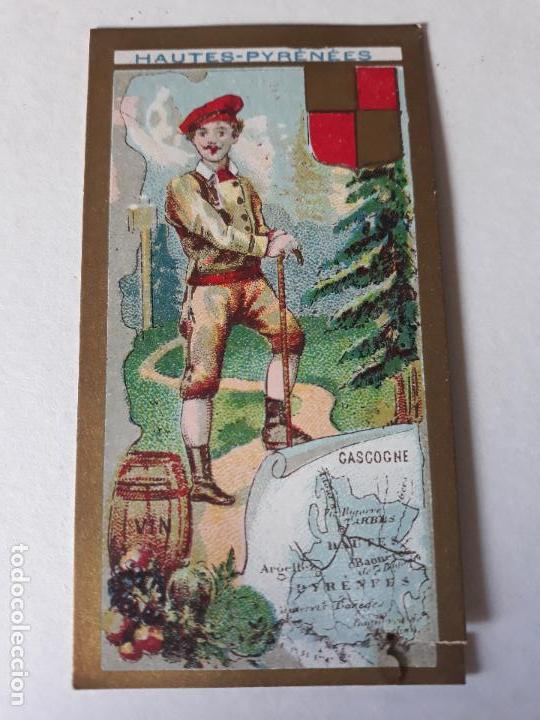 Coleccionismo cromos antiguos: FRANCIA TIPO Y MAPA CROMO SIGLO XIX - Foto 1