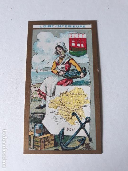 Coleccionismo cromos antiguos: FRANCIA TIPO Y MAPA CROMO SIGLO XIX - Foto 1