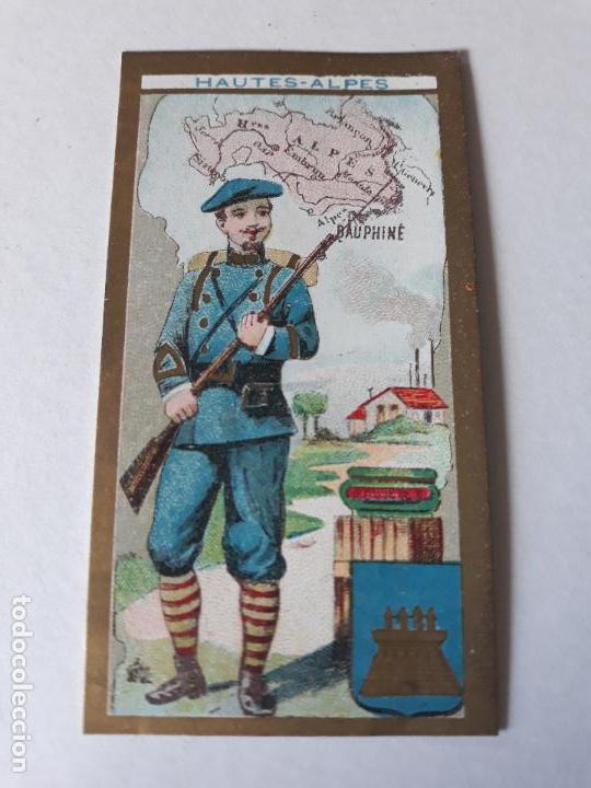 Coleccionismo cromos antiguos: FRANCIA TIPO Y MAPA CROMO SIGLO XIX - Foto 1