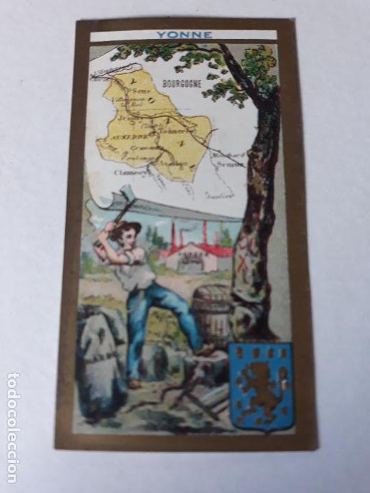 Coleccionismo cromos antiguos: FRANCIA TIPO Y MAPA CROMO SIGLO XIX - Foto 1