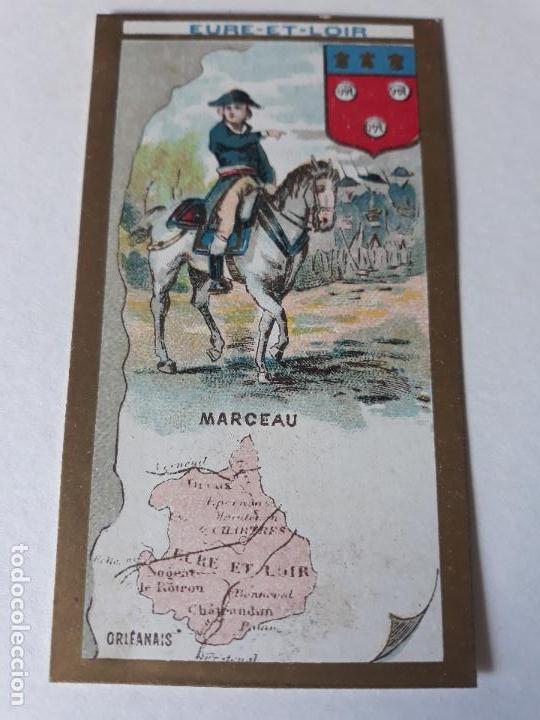 Coleccionismo cromos antiguos: FRANCIA TIPO Y MAPA CROMO SIGLO XIX - Foto 1