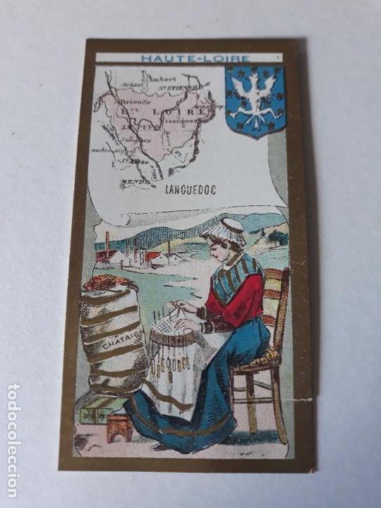 Coleccionismo cromos antiguos: FRANCIA TIPO Y MAPA CROMO SIGLO XIX - Foto 1