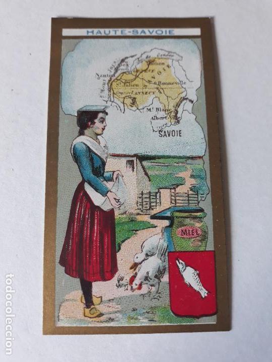 Coleccionismo cromos antiguos: FRANCIA TIPO Y MAPA CROMO SIGLO XIX - Foto 1