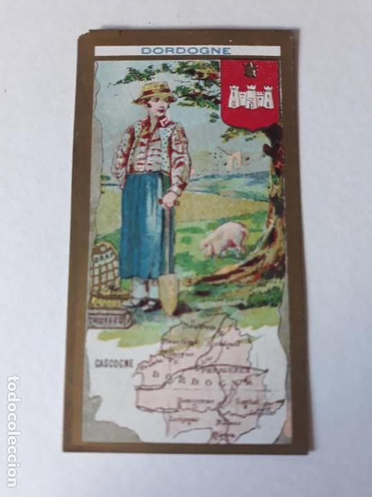 Coleccionismo cromos antiguos: FRANCIA TIPO Y MAPA CROMO SIGLO XIX - Foto 1