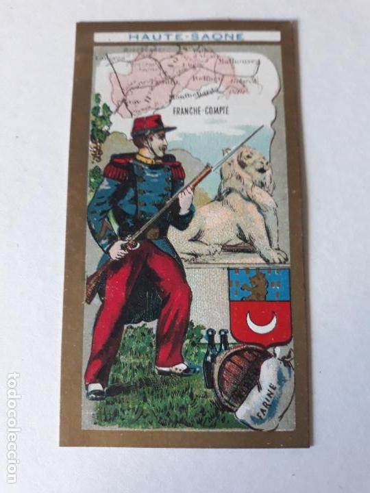 Coleccionismo cromos antiguos: FRANCIA TIPO Y MAPA CROMO SIGLO XIX - Foto 1