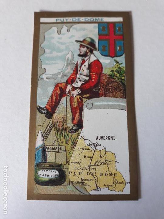 Coleccionismo cromos antiguos: FRANCIA TIPO Y MAPA CROMO SIGLO XIX - Foto 1