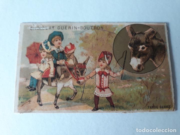 Sammeln alte Sammelbilder: PASEO EN BURRO CROMO SIGLO XIX