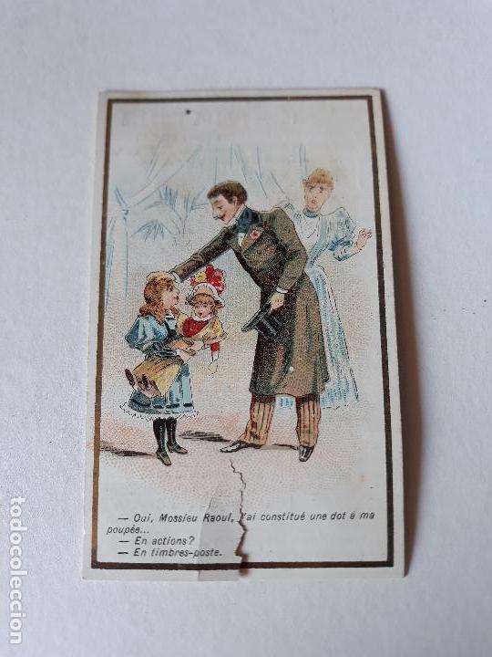 Coleccionismo cromos antiguos: NI&Ntilde;A CON MU&Ntilde;ECA CROMO SIGLO XIX - Foto 1