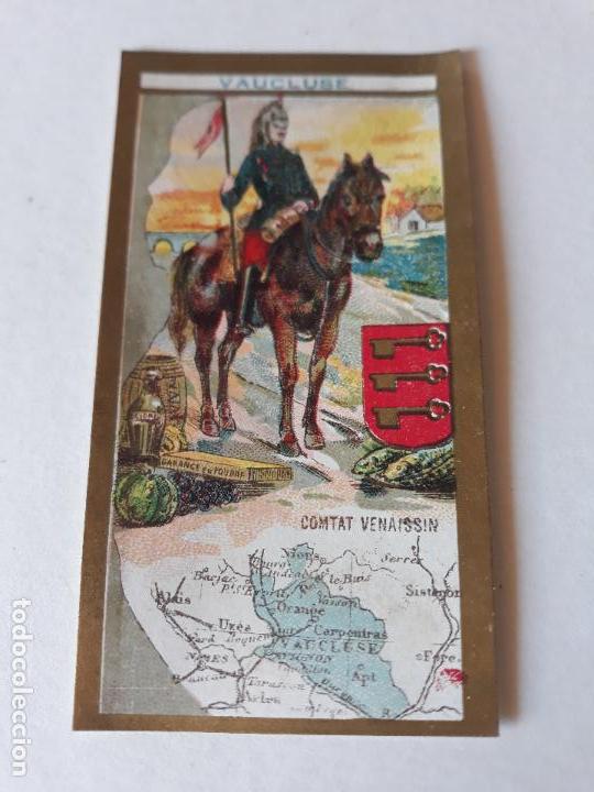 Coleccionismo cromos antiguos: FRANCIA TIPO Y MAPA CROMO SIGLO XIX - Foto 1