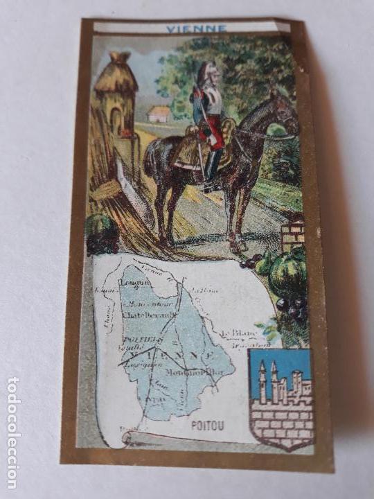 Coleccionismo cromos antiguos: FRANCIA TIPO Y MAPA CROMO SIGLO XIX - Foto 1