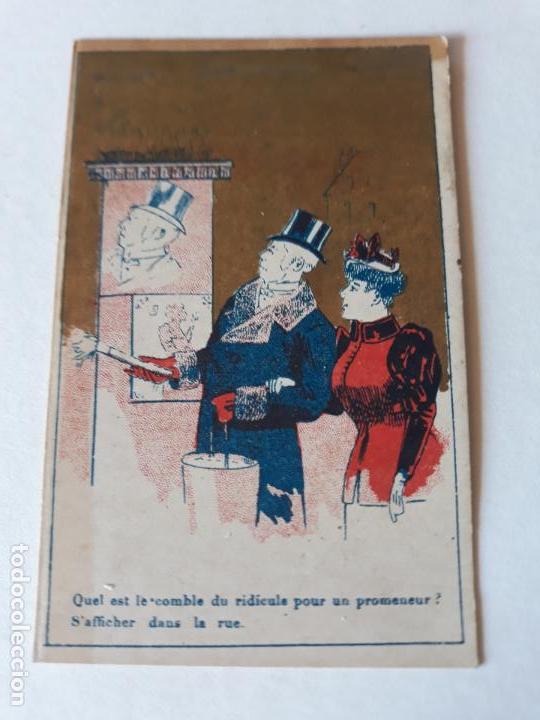 Coleccionismo cromos antiguos: ESCENA COMICA CROMO SIGLO XIX - Foto 1