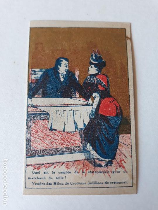 Coleccionismo cromos antiguos: ESCENA COMICA CROMO SIGLO XIX - Foto 1