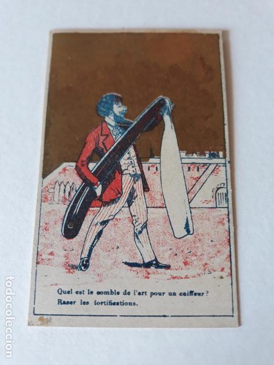Coleccionismo cromos antiguos: ESCENA COMICA CROMO SIGLO XIX - Foto 1