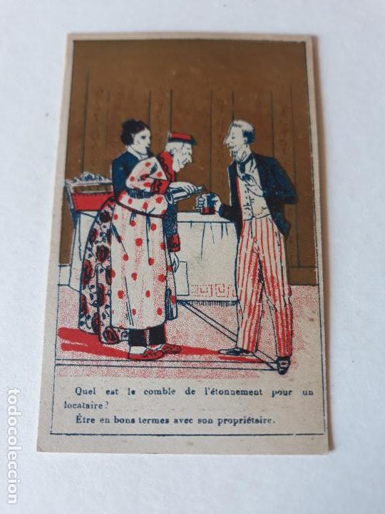Coleccionismo cromos antiguos: ESCENA COMICA CROMO SIGLO XIX - Foto 1