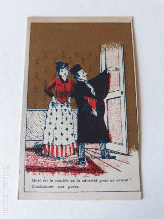 Coleccionismo cromos antiguos: ESCENA COMICA CROMO SIGLO XIX - Foto 1