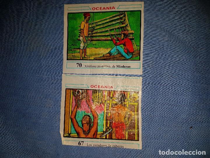 Coleccionismo cromos antiguos: 2 cromos dunkin oceania 67 y 70 - Foto 1