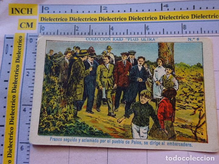 Coleccionismo cromos antiguos: ANTIGUO CROMO DROGUER&Iacute;A VICENTE MART&Iacute;NEZ MELILLA. COLECCION RAID PLUS ULTRA AVI&Oacute;N. 6